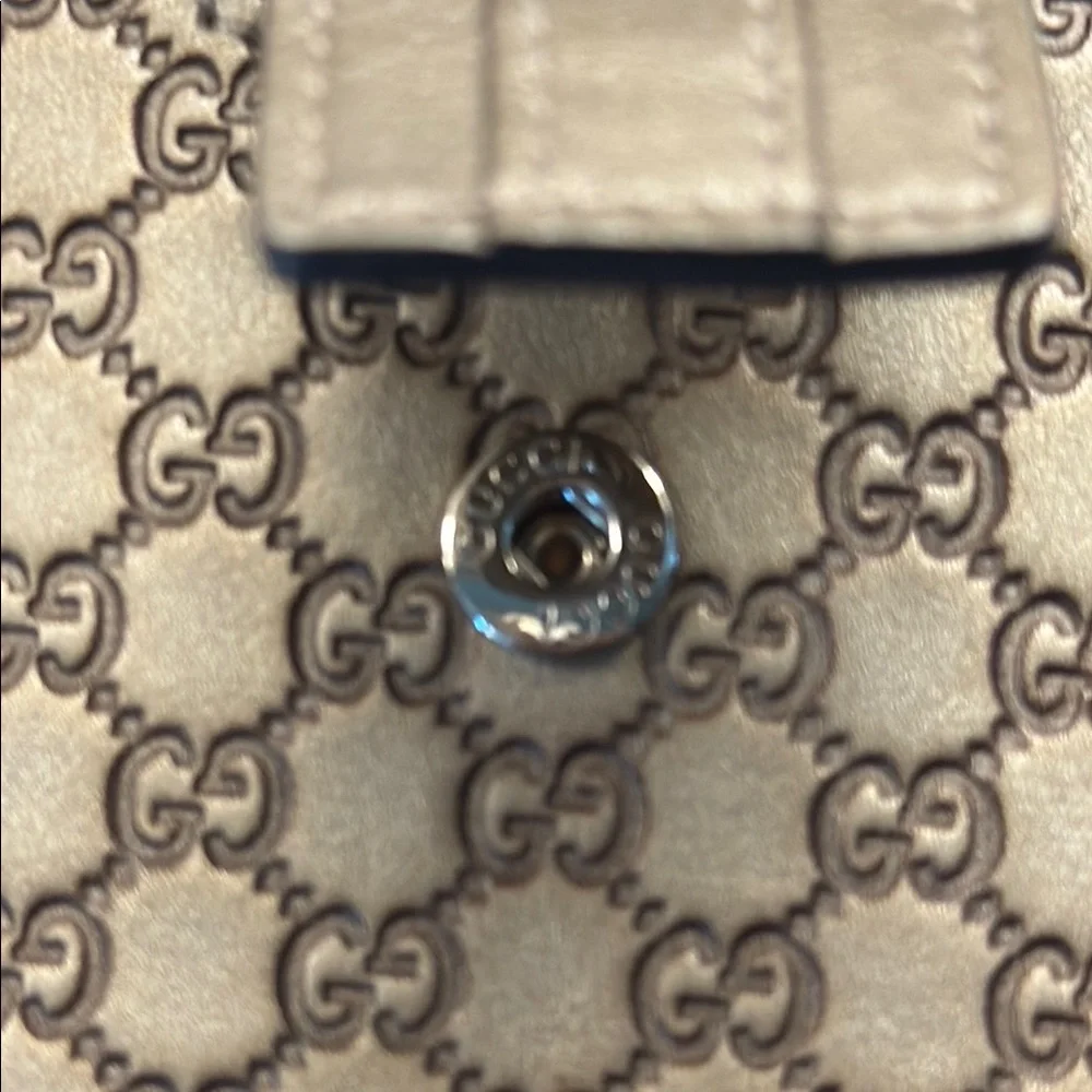 Gucci Metallic Gold Phone Holster